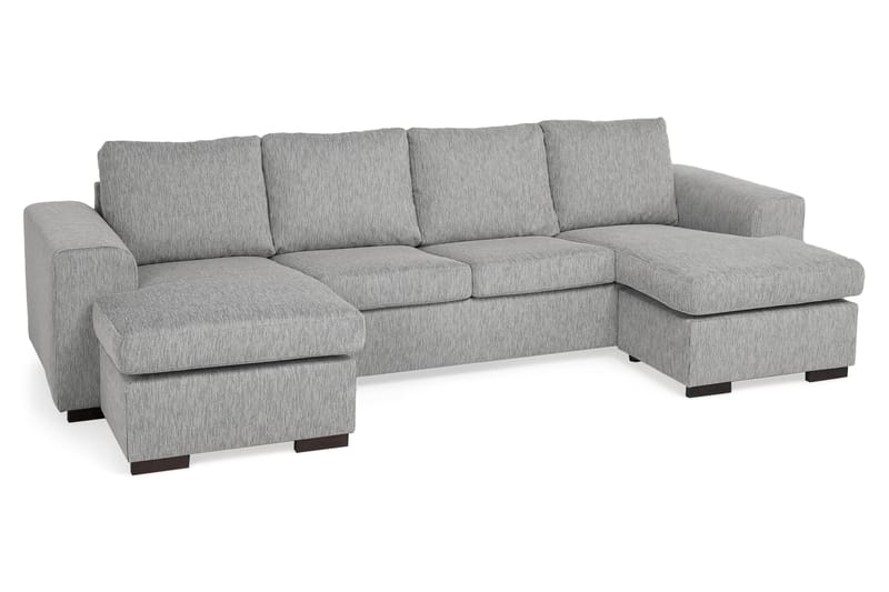 Link DubbelDivansofa 4-seter - Lysegrå - Møbler - Sofaer - Sofa med sjeselong