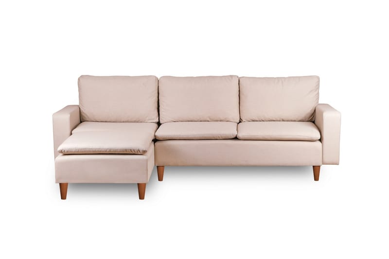 Lungo Sofa med Sjeselong 4-seter - Beige - Møbler - Sofaer - Sofa med sjeselong