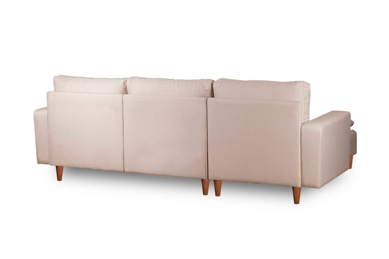 Lungo Sofa med Sjeselong 4-seter - Beige - Møbler - Sofaer - Sofa med sjeselong