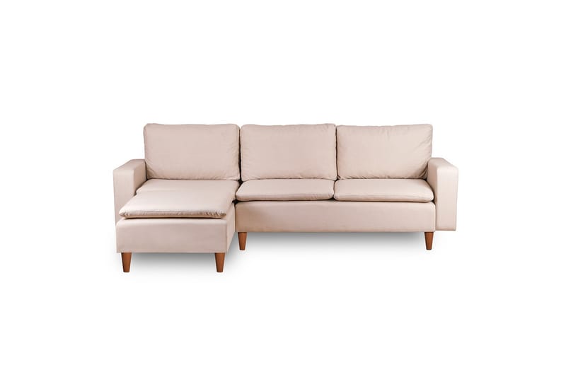 Lungo Sofa med Sjeselong 4-seter - Beige - Møbler - Sofaer - Sofa med sjeselong