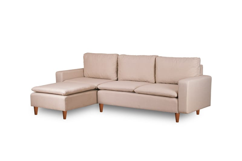 Lungo Sofa med Sjeselong 4-seter - Beige - Møbler - Sofaer - Sofa med sjeselong