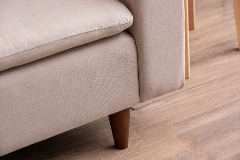 Lungo Sofa med Sjeselong 4-seter - Beige - Møbler - Sofaer - Sofa med sjeselong