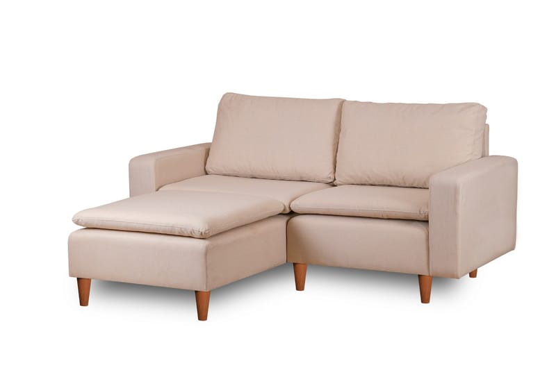 Lungo Sofa med Sjeselong 4-seter - Beige - Møbler - Sofaer - Sofa med sjeselong