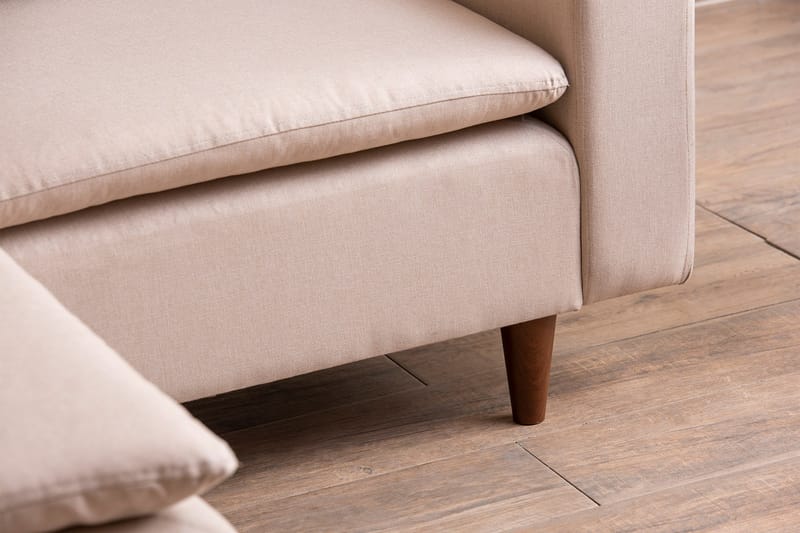 Lungo Sofa med Sjeselong 4-seter - Beige - Møbler - Sofaer - Sofa med sjeselong