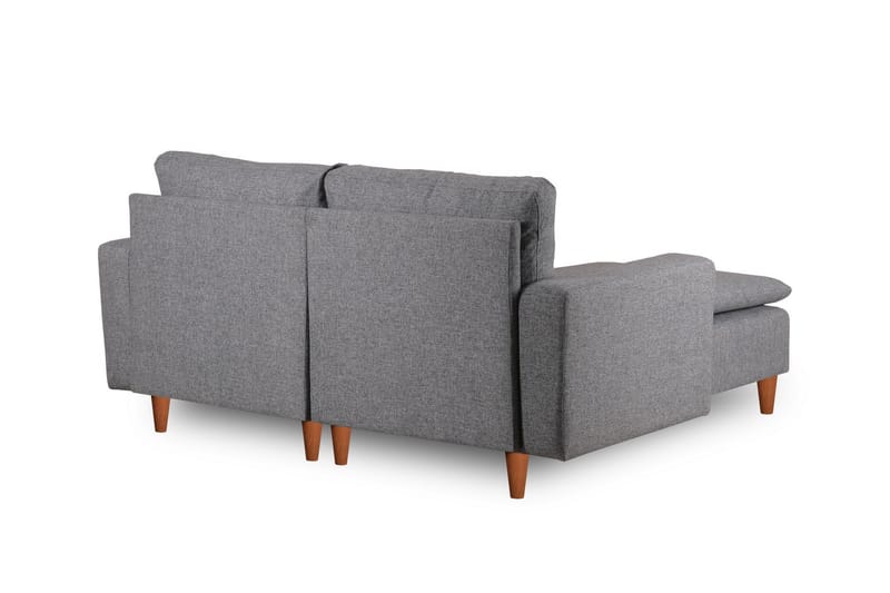 Lungo Sofa med Sjeselong 4-seter - Lys grå - Møbler - Sofaer - Sofa med sjeselong