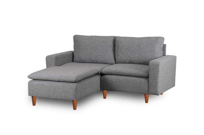 Lungo Sofa med Sjeselong 4-seter - Lys grå - Møbler - Sofaer - Sofa med sjeselong