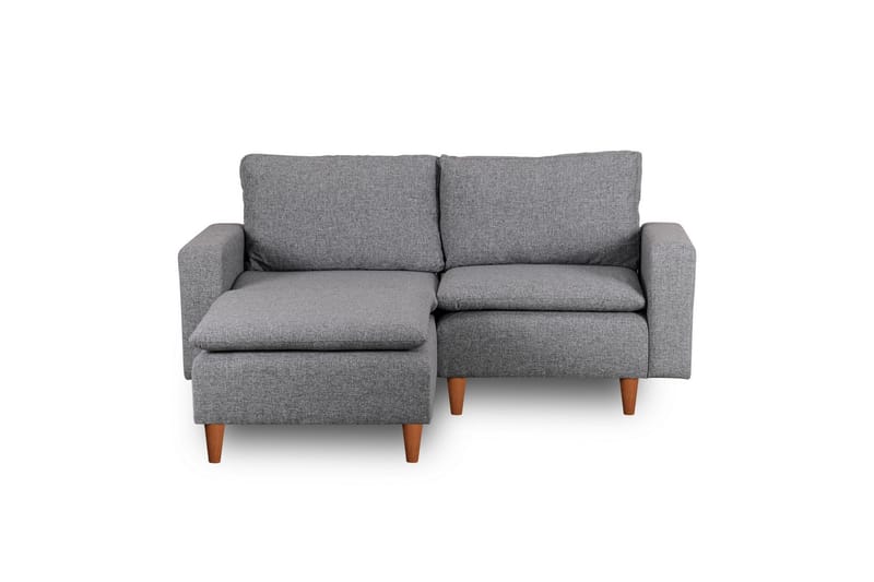 Lungo Sofa med Sjeselong 4-seter - Lys grå - Møbler - Sofaer - Sofa med sjeselong