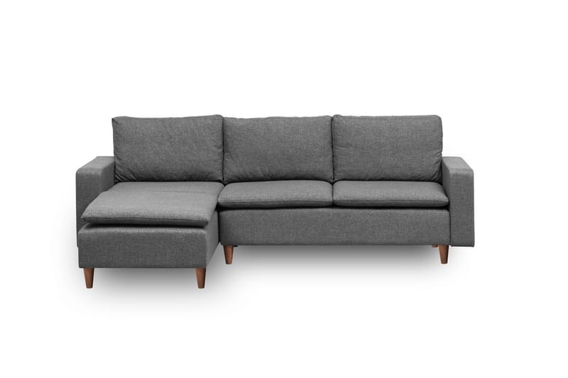 Lungo Sofa med Sjeselong 4-seter - Mørkegrå - Møbler - Sofaer - Sofa med sjeselong