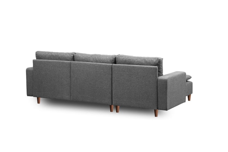 Lungo Sofa med Sjeselong 4-seter - Mørkegrå - Møbler - Sofaer - Sofa med sjeselong