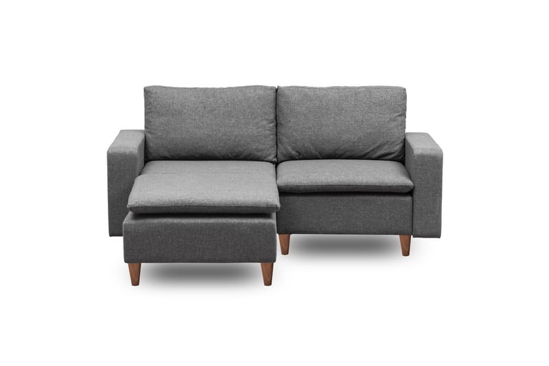 Lungo Sofa med Sjeselong 4-seter - Mørkegrå - Møbler - Sofaer - Sofa med sjeselong