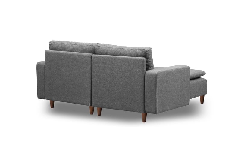 Lungo Sofa med Sjeselong 4-seter - Mørkegrå - Møbler - Sofaer - Sofa med sjeselong