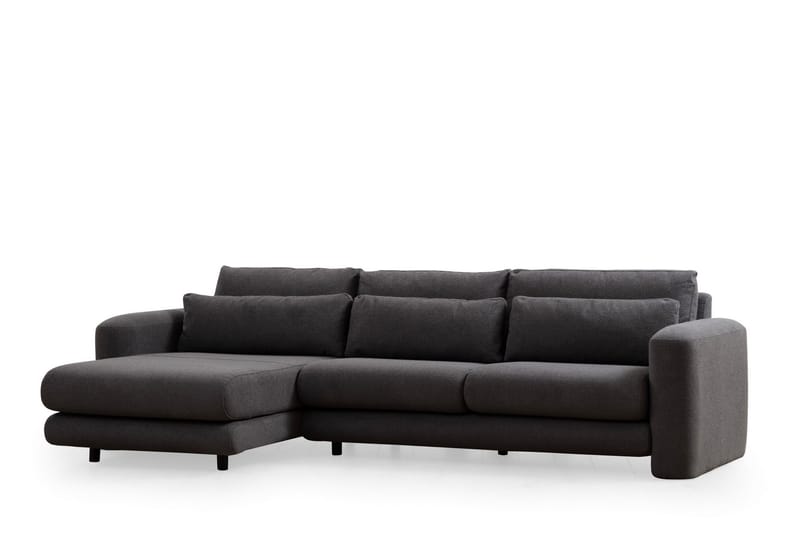 Makhan Sofa med Sjeselong 3-seter - Grå - Møbler - Sofaer - Sofa med sjeselong