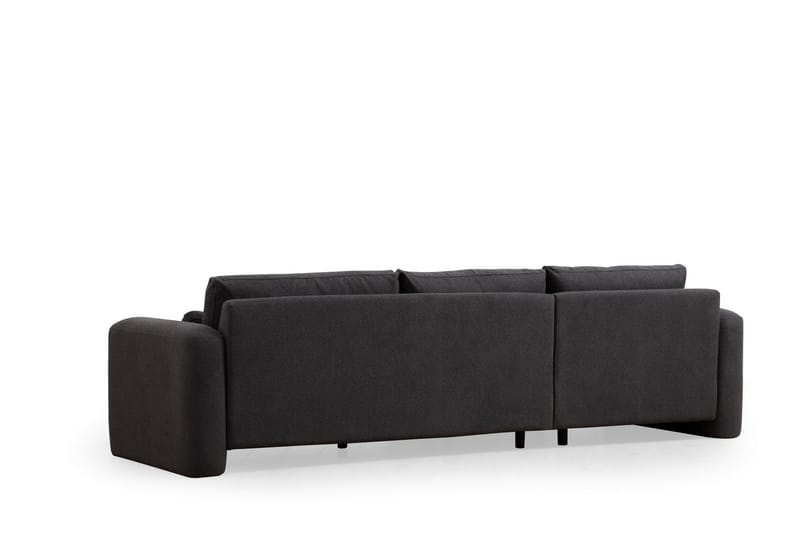 Makhan Sofa med Sjeselong 3-seter - Grå - Møbler - Sofaer - Sofa med sjeselong