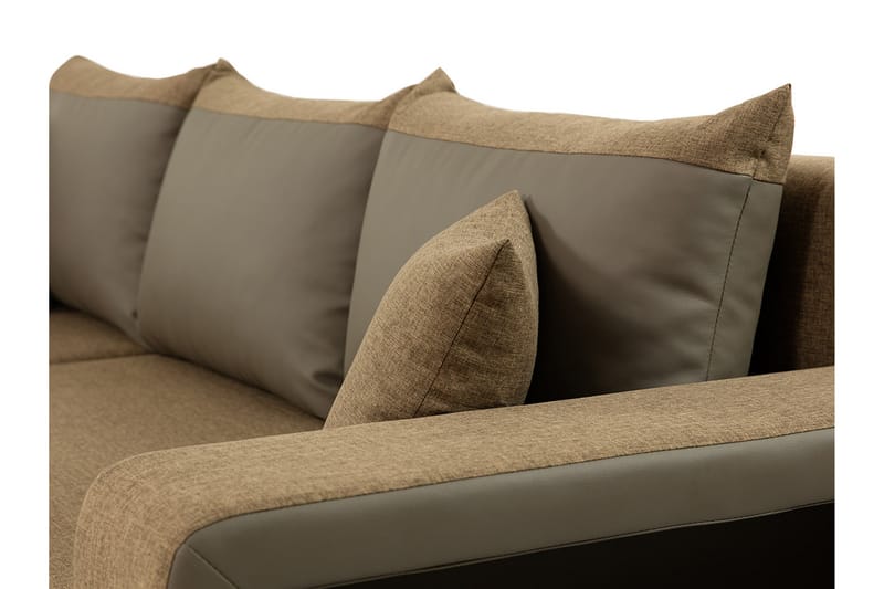 Marheim Sofa med Divan 3-seter - Svart/Hvit - Møbler - Sofaer - Sofa med sjeselong