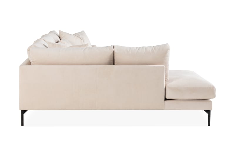 Menard 3-seters L Sofa Manchester med Sjeselong Venstre - Lys Beige / Natur - Møbler - Sofaer - Sofa med sjeselong