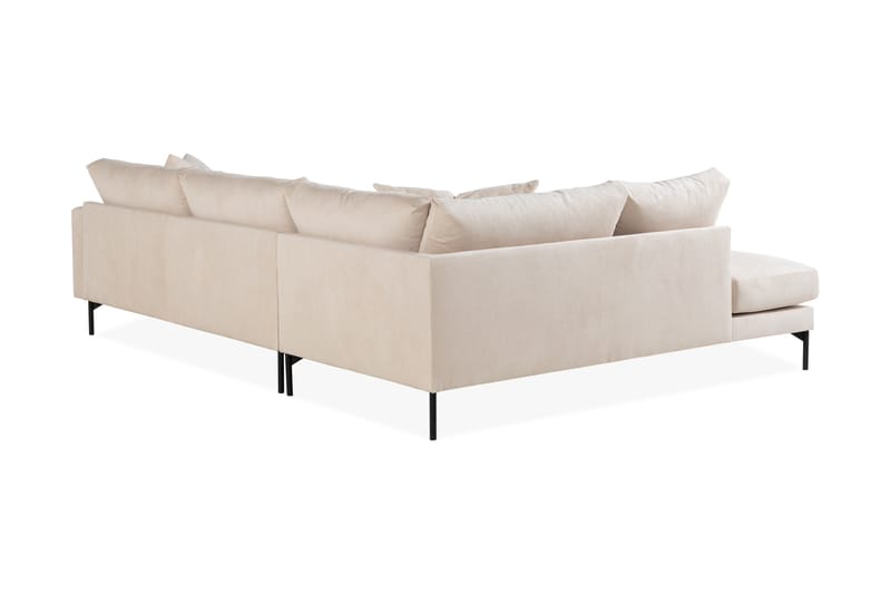 Menard 3-seters L Sofa Manchester med Sjeselong Venstre - Lys Beige / Natur - Møbler - Sofaer - Sofa med sjeselong