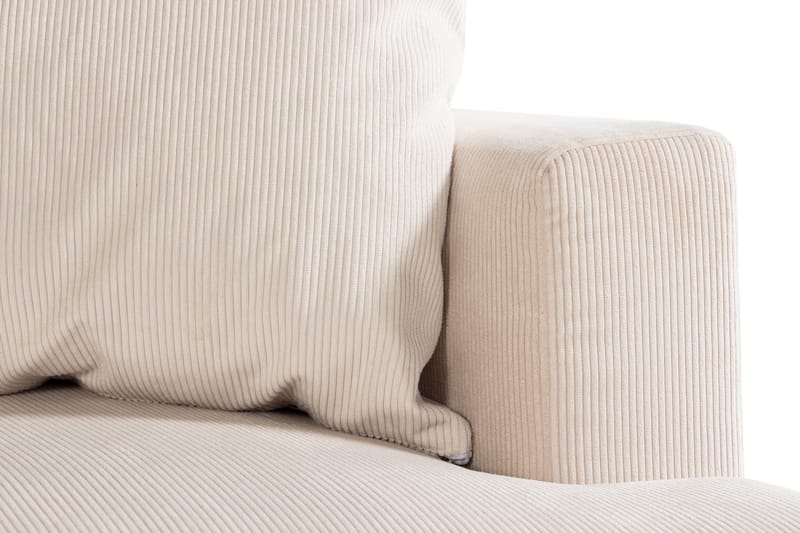 Menard 3-seters L Sofa Manchester med Sjeselong Venstre - Lys Beige / Natur - Møbler - Sofaer - Sofa med sjeselong