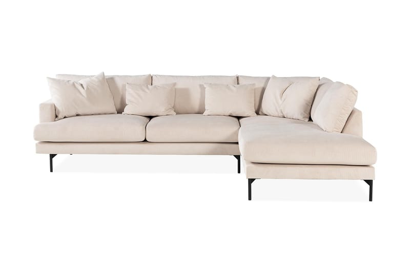 Menard 3-seters Sofa med Sjeselong Høyre - Beige - Møbler - Sofaer - Sofa med sjeselong