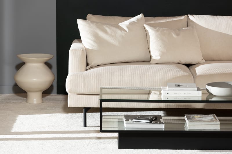 Menard 3-seters Sofa med Sjeselong Høyre - Beige - Møbler - Sofaer - Sofa med sjeselong