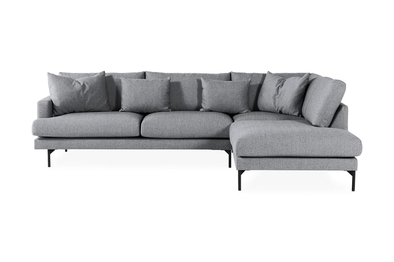 Menard 3-seters Sofa med Sjeselong Høyre - Grå - Møbler - Sofaer - Sofa med sjeselong