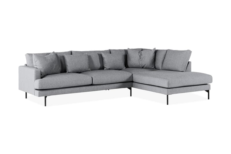 Menard 3-seters Sofa med Sjeselong Høyre - Grå - Møbler - Sofaer - Sofa med sjeselong