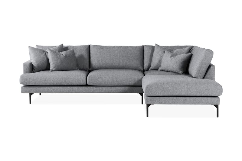 Menard 3-seters Sofa med Sjeselong Høyre - Grå - Møbler - Sofaer - Sofa med sjeselong