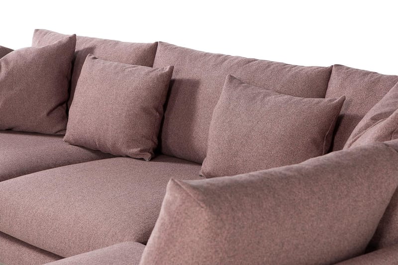 Menard 3-seters Sofa med Sjeselong Høyre - Lilla - Møbler - Sofaer - Sofa med sjeselong