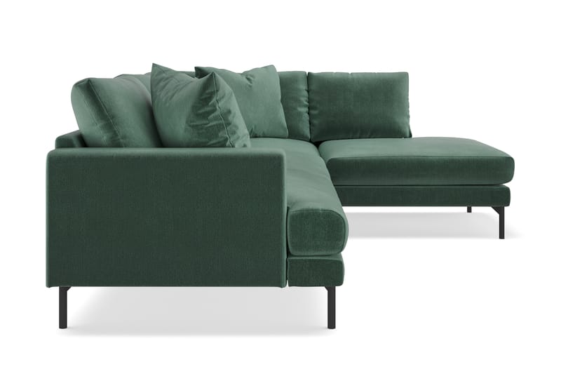 Menard 3-seters Sofa med Sjeselong Høyre - Sofa med sjeselong - Skinnsofaer - 2 seters sofa med divan - 3 seters sofa med divan - 4 seters sofa med divan - Fløyel sofaer