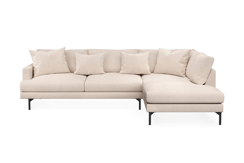 Menard 4-seters L Sofa med Sjeselong Høyre - Lys Beige / Natur - Møbler - Sofaer - Sofa med sjeselong