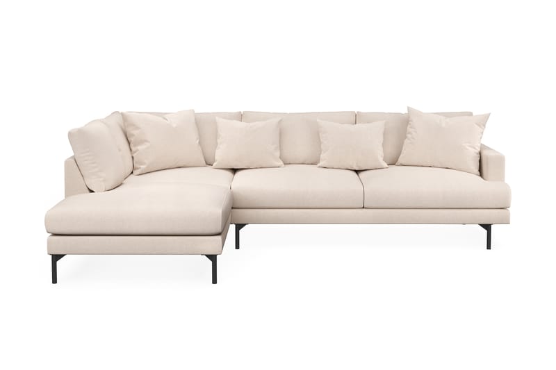 Menard 4-seters L Sofa med Sjeselong Venstre - Lys Beige / Natur - Møbler - Sofaer - Sofa med sjeselong