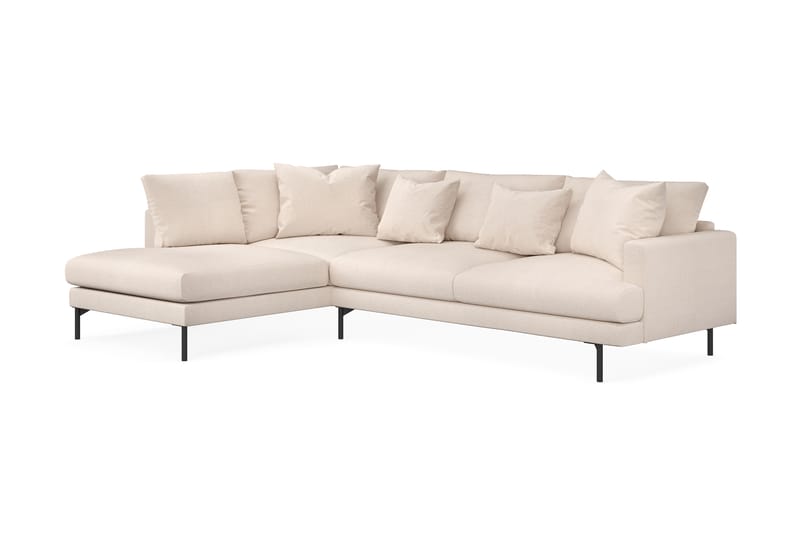 Menard 4-seters L Sofa med Sjeselong Venstre - Lys Beige / Natur - Møbler - Sofaer - Sofa med sjeselong