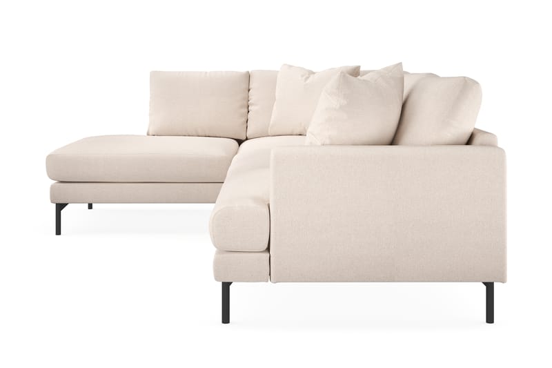 Menard 4-seters L Sofa med Sjeselong Venstre - Lys Beige / Natur - Møbler - Sofaer - Sofa med sjeselong