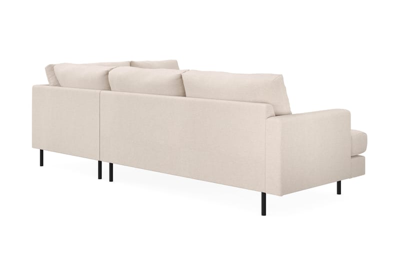 Menard Compact 4-seters L Sofa med Sjeselong Høyre - Beige - Møbler - Sofaer - Sofa med sjeselong