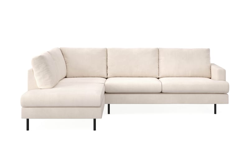 Menard Compact 4-seters L Sofa med Sjeselong Venstre - Lys Beige - Møbler - Sofaer - Sofa med sjeselong