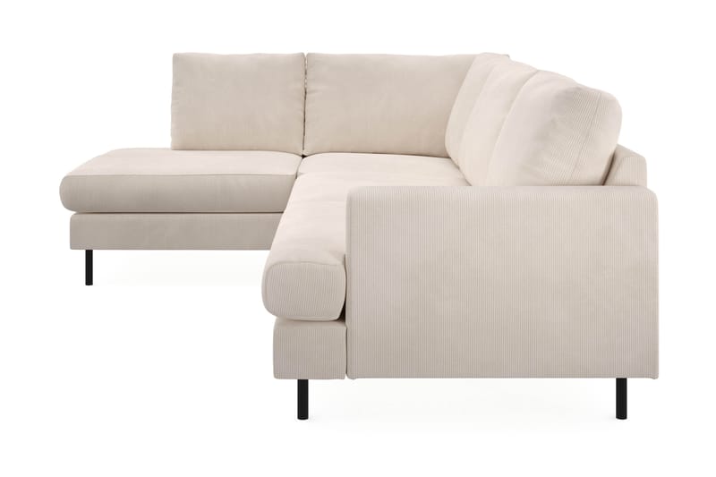 Menard Compact 4-seters L Sofa med Sjeselong Venstre - Lys Beige - Møbler - Sofaer - Sofa med sjeselong