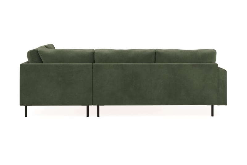 Menard Compact 4-seters Manchester L Sofa med Sjeselong Høyre - Grønn / Mørkegrønn - Møbler - Sofaer - Sofa med sjeselong