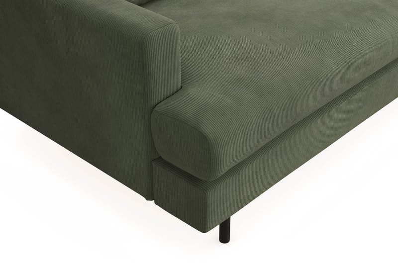 Menard Compact 4-seters Manchester L Sofa med Sjeselong Høyre - Grønn / Mørkegrønn - Møbler - Sofaer - Sofa med sjeselong