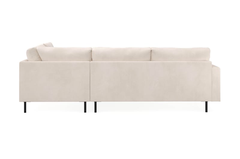 Menard Compact 4-seters Manchester L Sofa med Sjeselong Høyre - Lys Beige / Hvit - Møbler - Sofaer - Sofa med sjeselong