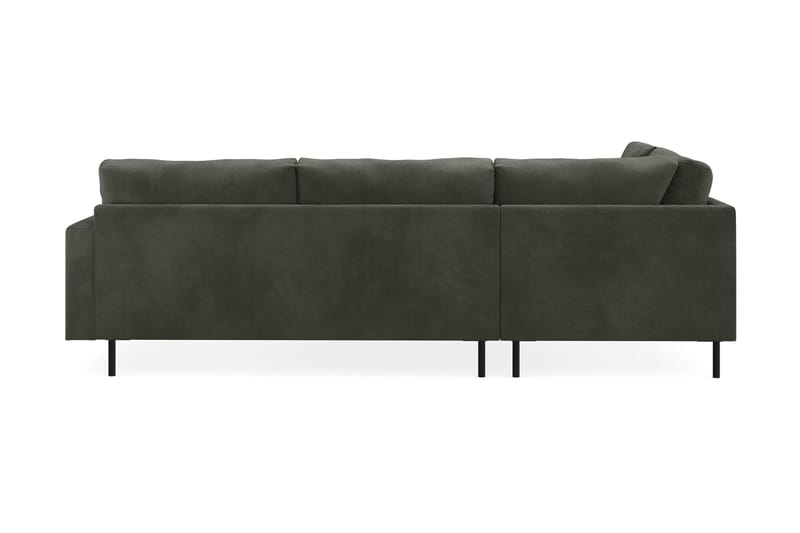 Menard Compact 4-seters Manchester L Sofa med Sjeselong Venstre - Mørkegrønn - Møbler - Sofaer - Sofa med sjeselong