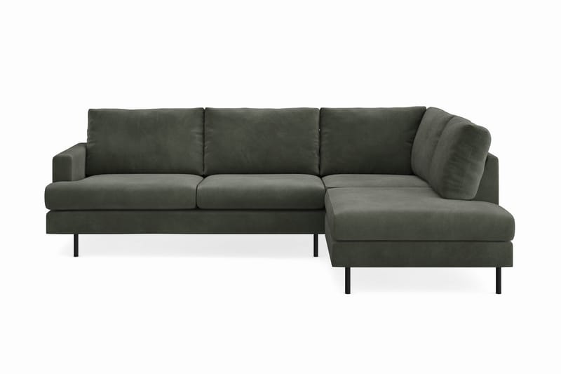 Menard Compact 4-seters Manchester L Sofa Sjeselong 4-seters - Mørkegrønn - Møbler - Sofaer - Sofa med sjeselong