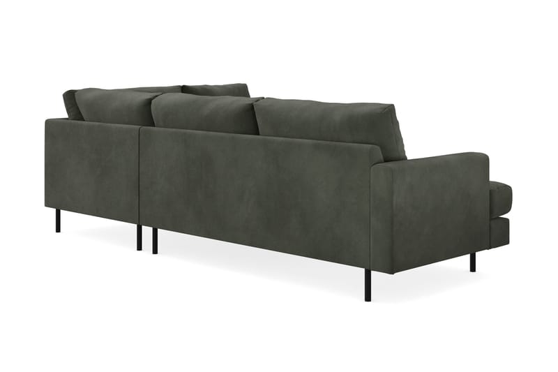 Menard Compact 4-seters Manchester L Sofa Sjeselong 4-seters - Mørkegrønn - Møbler - Sofaer - Sofa med sjeselong