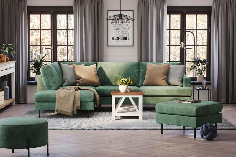 Menard Compact Sofa med Chaiselong 4-seter - Møbler - Sofaer - Sofa med sjeselong