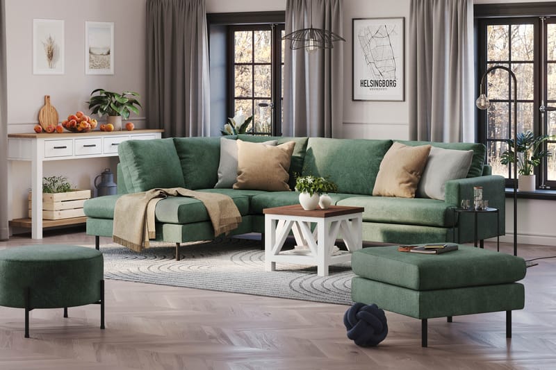 Menard Compact Sofa med Chaiselong 4-seter - Møbler - Sofaer - Sofa med sjeselong