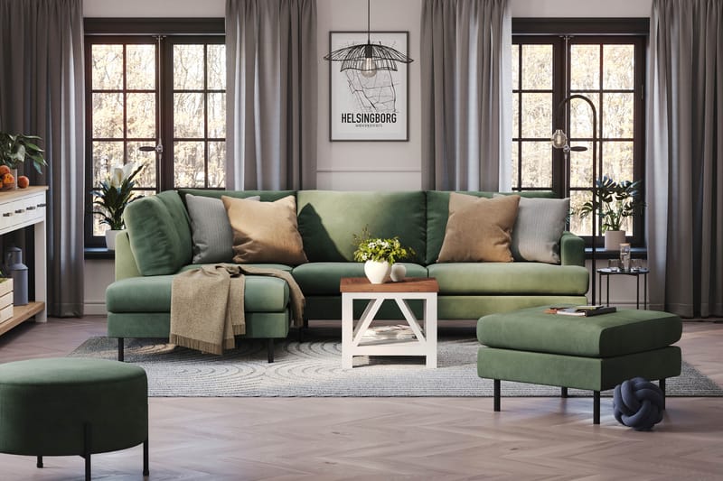 Menard Compact Sofa med Chaiselong 4-seter - Møbler - Sofaer - Sofa med sjeselong