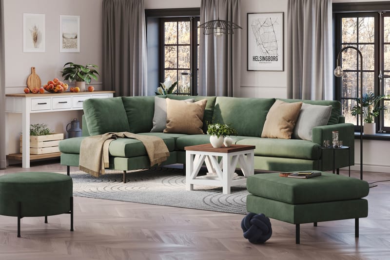 Menard Compact Sofa med Chaiselong 4-seter - Møbler - Sofaer - Sofa med sjeselong