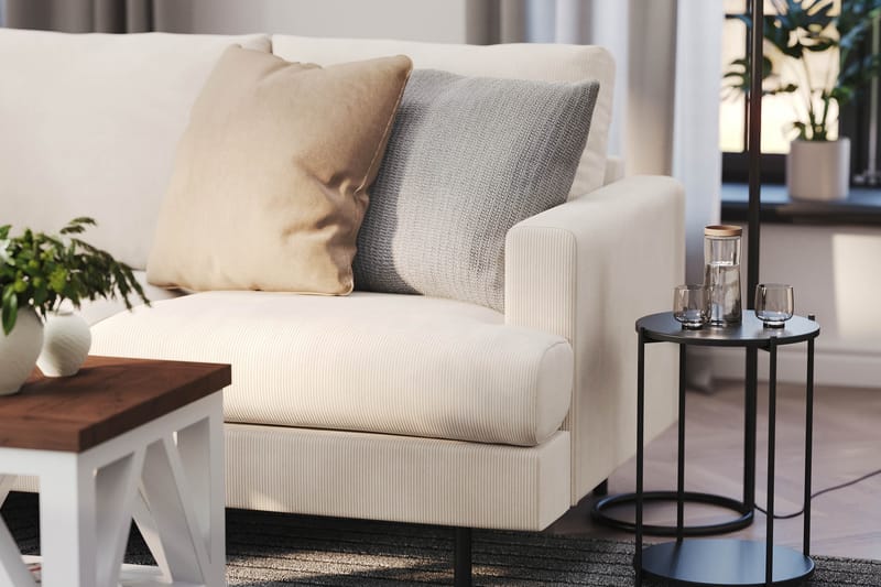 Menard Compact Sofa med Divan 3-seter - Beige - Møbler - Sofaer - Sofa med sjeselong