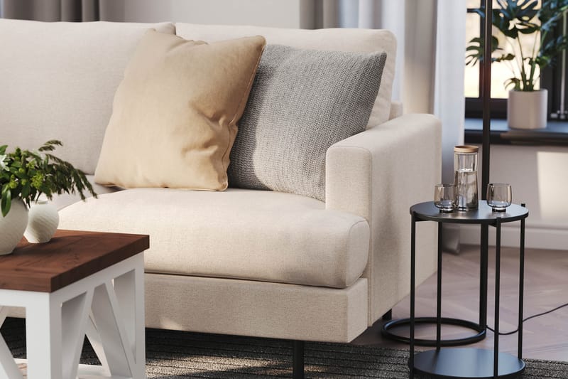 Menard Compact Sofa med Divan 3-seter - Beige - Møbler - Sofaer - Sofa med sjeselong