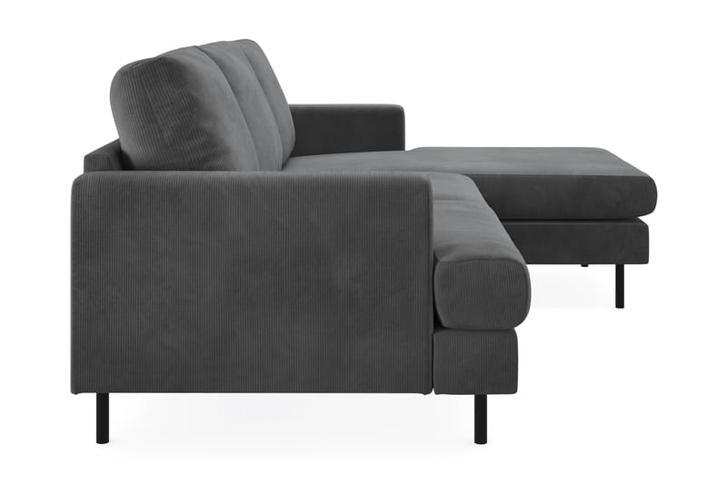 Menard Compact Sofa med Divan 3-seter - Grå - Møbler - Sofaer - Sofa med sjeselong