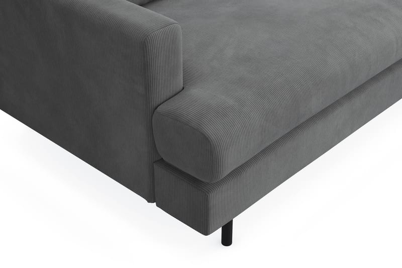 Menard Compact Sofa med Divan 3-seter - Grå - Møbler - Sofaer - Sofa med sjeselong