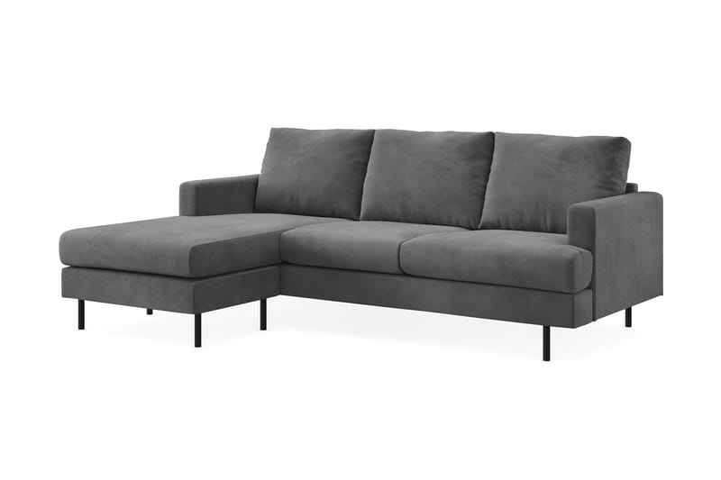 Menard Compact Sofa med Divan 3-seter - Grå - Møbler - Sofaer - Sofa med sjeselong